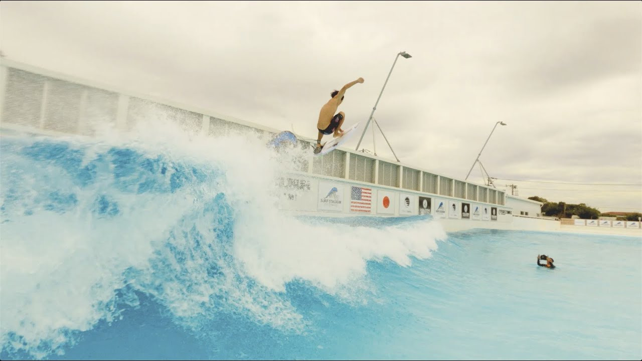 Volcom Japan surf team Takayuki Wakita, Yujiro Tsuji, Taichi Wakita, Guy Sato, and Sara Wakita get crystal blue waves at the new PerfectSwell® Surf Stadium Shizunami. The team consisting of legends, all Japan grand champions, superstars, and truly good people, took stoke and went high on some of the most technically advanced new wave forms produced by PerfectSwell® to date. The newly created “Wedge Pop”- A short section into a large ramp, “Highball”- Two turns into air section, “Drainer”– Which is exactly what you expect, the barrel wave, and “Ramp” – A classic ramp section. With all the choices, the team went to town on a two day session between torrential rains and flooding to score the only clear days filming in two weeks.<br /><br />The location in Makinohara, Shizuoka, is one of Japans most famous green tea production regions, with 40% of Shizuoka prefectures green tea coming from Omaezaki and Makinohara. One of the reasons the tea is so well regarded is the water here. Water from underground spring aquifers ( also known as “ 湧水“ - “ Yuusui “ ) is what makes this place so special, and this pool is no exception, making use of this pure water. Clear fresh water has low amounts of chlorine added to it and circulated making this the most crystal clear pool to date. Surrounding palm trees, views of the volcano ( Mt.Fuji ), and you probably think you are anywhere but Japan.<br /><br />Drop in to this short video and the future of pool surfing technology. <br /><br />CREDIT<br /><br />Volcom http://www.volcom.com <br />PerfectSwell® http://www.perfectswellsurf.com <br />http://www.americanwavemachines.com <br />Surf Stadium Japan http://www.surfstadium-japan.co.jp <br /><br />Surfers:<br />Takayuki Wakita<br />Yujiro Tsuji<br />Taichi Wakita<br />Guy Sato<br />Sara Wakita<br /> <br />Directed and edited by: <br />Kiyomasa Kawasaki<br /> <br />Filmed By:<br />Jet Akira<br />Kenta Kawana<br />Yoge Yoshida<br />Kiyomasa Kawasaki<br /> <br />Music: <br />“Mountaintop Rock “ <br />Shockwave Riderz<br />Volcom Entertainment <br />“Loop”<br />Bitchin Bajas <br />Volcom Entertainment<br /> <br />Produced by:<br />Dave Nurse<br /> <br />Producers:<br />Matt Bemrose <br />Richard Olivares <br /> <br />Executive Producers:<br />Brad Dougherty<br />Chris Brooks<br />Ryan Immegart <br /> <br />Special Thanks To:<br />Willy / Miquel - AWM<br />Surf Stadium Japan<br />Swing Beach Hotel <br />Jacks Ocean Sports