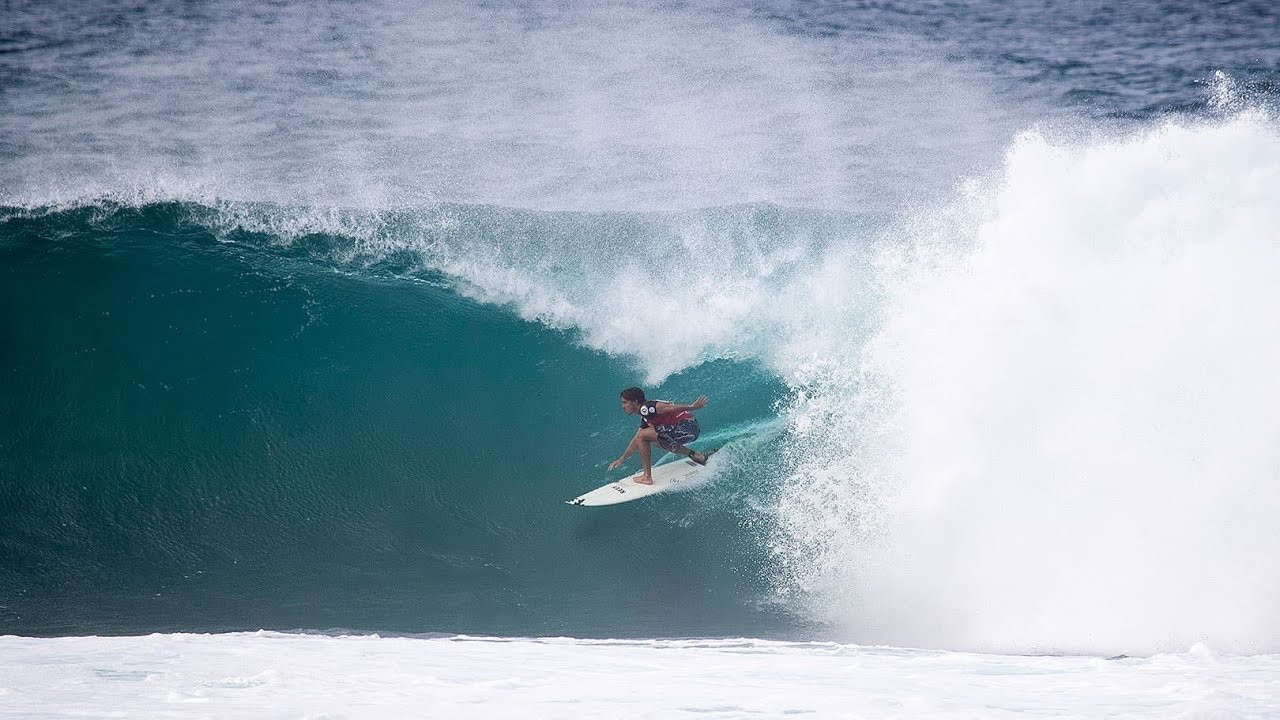 Day 2 recap: http://vol.cm/vpprecap2<br />Finals day recap: http://vol.cm/vpprecap4<br />Day 1 recap: http://vol.cm/vpprecap1<br />Day 3 recap: http://vol.cm/vpprecap3<br />BANZAI PIPELINE, Oahu, North Shore/Hawaii (Sunday, February 3, 2019) - Conditions improved drastically for the second day of competition at the World Surf League (WSL) men’s Qualifying Series (QS) Volcom Pipe Pro 3,000-level event. A new swell began filling in overnight and this morning event organizers made an easy call to start Round 2 Heat 12 in 6-to-8 foot (10-foot, plus faces) WNW swell before moving into a full day of competition as the Pipeline lineup began to show its many different moods.