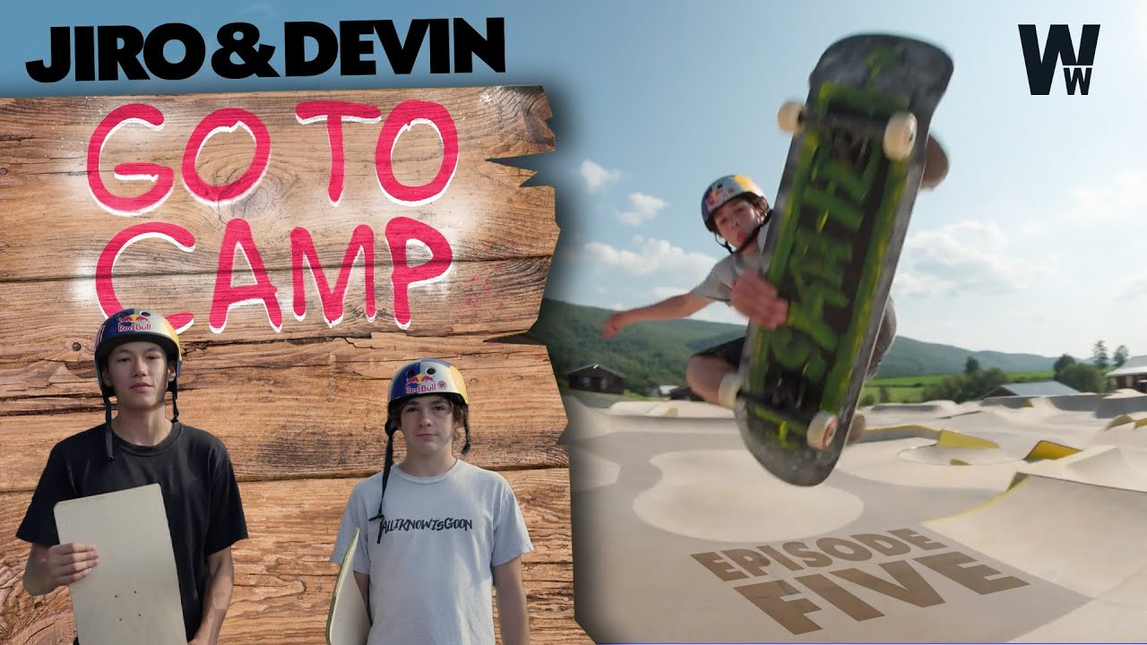 Jiro & Devin Go to Camp - Episode 5 of 5.<br /><br />Things get a little out of shape when Jiro and Devin head over to Create-A-Skate to design and shape boards for each other in the finale of Jiro & Devin: Go to Camp<br /><br />--<br /><br />Meet Jiro Platt & Devin Flynn: Tri-State buds turned sponsored skaters for Redbull, each has gained the respect of the skate community with a laundry list of support from major brands across the industry. Before the recognition, they had one big thing in common- meeting at Camp Woodward. <br /><br />Jiro & Devin join forces for a week, returning to the ultimate action sports camp to show you what Woodward is all about: Progression, fun, and shredding world-class parks with your friends.<br /><br />--<br /><br />Go to Woodward: www.woodwardpa.com | www.woodwardwest.com | www.worldofwoodward.com<br /><br />Shop Woodward Apparel & Accessories: www.shopcampwoodward.com <br /><br />Subscribe: http://bit.ly/subscribe2woodward​ <br /><br />Facebook: http://facebook.com/woodwardcamp​ <br />Instagram: http://instagram.com/woodwardcamp​ <br />Twitter: http://twitter.com/woodwardcamp