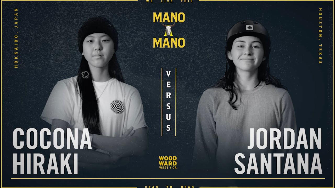 Cocona Hiraki and Jordan Santana face off for the second game of Round Two of the Women's Division for Mano A Mano 2023 at Woodward West.<br /><br />--<br /><br />Mano A Mano brings 32 of the world’s best transition skaters together for a single-elimination Game of S.K.A.T.E. tournament on the iconic Mini Ramp at Woodward West. <br /><br />--<br /><br />Go to Woodward: http://www.woodwardpa.com | http://www.woodwardwest.com | http://www.worldofwoodward.com<br /><br />Shop Woodward Apparel & Accessories: http://www.shopcampwoodward.com <br /><br />Subscribe: http://bit.ly/subscribe2woodward​ <br /><br />Facebook: http://facebook.com/woodwardcamp​ <br />Instagram: http://instagram.com/woodwardcamp​ <br />Twitter: http://twitter.com/woodwardcamp