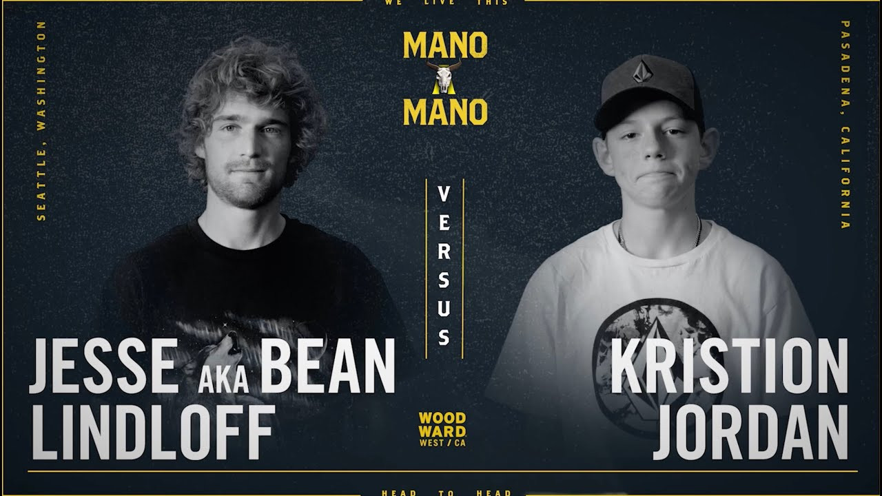 Jesse "Bean" Lindoff takes on Kristion Jordan in the fourth game of Round 1, Mano A Mano 2023. <br />--<br /><br />Mano A Mano brings 32 of the world’s best transition skaters together for a single-elimination game of S.K.A.T.E. tournament on the iconic Mini Ramp at Woodward West. <br /><br />--<br /><br />Go to Woodward: http://www.woodwardpa.com | http://www.woodwardwest.com | http://www.worldofwoodward.com<br /><br />Shop Woodward Apparel & Accessories: http://www.shopcampwoodward.com <br /><br />Subscribe: http://bit.ly/subscribe2woodward​ <br /><br />Facebook: http://facebook.com/woodwardcamp​ <br />Instagram: http://instagram.com/woodwardcamp​ <br />Twitter: http://twitter.com/woodwardcamp