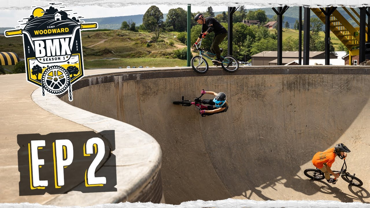 Woodward BMX Season 1 - EP2 - <br /><br />Both teams meet at Small Dirt and Big Dirt for the team challenges of the day, From catching fish, and drinking smoothies, to learning 1080s. The book is officially open, and all bets are off!<br /><br />-----<br /><br />About Season 1:<br /><br />Six up-and-coming BMX riders head to Woodward, PA, for a week unlike any other. Jamie Bestwick and Ryan Nyquist, two legends of the sport, lead teams of three through an extensive book of challenges. Riders battle to gain points for their respective teams, pushing one another above and beyond what they previously considered possible. <br /><br />-----<br /><br />Go to Woodward: http://www.woodwardpa.com | http://www.woodwardwest.com | http://www.worldofwoodward.com<br /><br />Shop Woodward Apparel & Accessories: http://www.shopcampwoodward.com <br /><br />Subscribe: http://bit.ly/subscribe2woodward​ <br /><br />Facebook: http://facebook.com/woodwardcamp​ <br />Instagram: http://instagram.com/woodwardcamp​ <br />Twitter: http://twitter.com/woodwardcamp