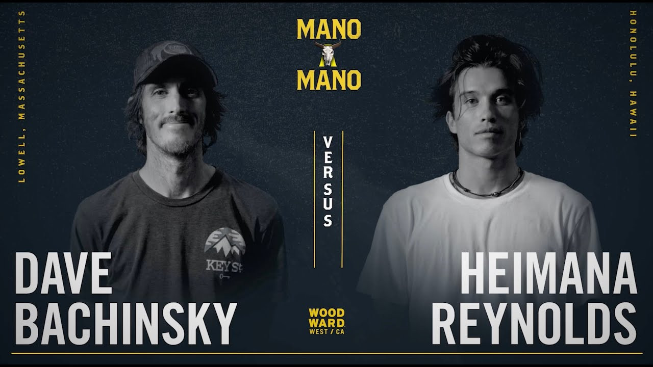 Dave Bachinsky takes on Heimana Reynolds in the first game of Round 3, Mano A Mano 2022. <br />--<br /><br />Mano A Mano brings 24 of the world’s best transition skaters together for a single-elimination Game of S.K.A.T.E. tournament on the iconic Mini Ramp at Woodward West. <br /><br />New for 2022 is an 8-skater women’s division featuring top pros and up-and-coming talent, along with a handful of bonus challenges for cash prizes. <br /><br />--<br /><br />Go to Woodward: http://www.woodwardpa.com | http://www.woodwardwest.com | http://www.worldofwoodward.com<br /><br />Shop Woodward Apparel & Accessories: http://www.shopcampwoodward.com <br /><br />Subscribe: http://bit.ly/subscribe2woodward​ <br /><br />Facebook: http://facebook.com/woodwardcamp​ <br />Instagram: http://instagram.com/woodwardcamp​ <br />Twitter: http://twitter.com/woodwardcamp