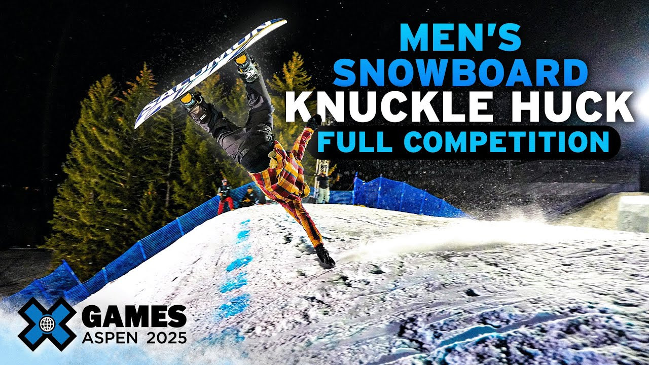 Watch the full Men’s Snowboard Knuckle Huck event from X Games Aspen 2025! <br /><br />The Knuckle Huck discipline uses the same course as the Big Air jump, however instead of hitting the jump, athletes utilize the rollover or “knuckle” to throw their most stylish tricks. The men’s and women’s final will be a 20-minute jam session where athletes take as many runs as possible and will be ranked based on overall impression.<br /><br />Knuckle Huck is judged on execution and difficulty of maneuvers, variety, progression of attempt, originality and style.<br /><br />Rules at a Glance:<br />1 heat of 8 athletes<br />20 minute Jam Session<br />As many runs as time permits<br />Score based on overall impression<br /><br /><br />HOW TO WATCH<br />Join us for the ultimate celebration of action sports! For the full X Games Aspen 2025 schedule, click here: xgames.com/howtowatch <br /><br />#XGames #XGamesAspen #snowboarding #XGamesAspen2025<br /><br />____<br /><br />X Games — your destination for all things action sports, music, lifestyle and everything in between. <br /><br />Visit our official homepage at http://xgames.com for more coverage and highlights.<br /><br />SUBSCRIBE: https://www.youtube.com/XGames<br /><br />Check us on Social @XGames:<br />Instagram ► https://instagram.com/xgames<br />TikTok ► https://www.tiktok.com/@XGames<br />Twitter ► https://twitter.com/xgames<br />Facebook ► https://facebook.com/XGames<br />Twitch ► https://www.twitch.tv/xgames<br />Snapchat ► @xgames<br />Text Us! ► (772) 494-2637<br /><br />Thanks for watching #XGames!