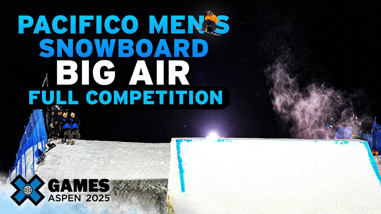 Watch the full Pacifico Men's Snowboard Big Air event from X Games Aspen 2025! <br /><br />How medal event is judged:<br />1 heat of 16 athletes competing with two :45 second runs each. Best run counts, scored 1-100. If an athlete falls during their run, the clock buzzer will sound and the run is over. Top 8 athletes from the elimination will advance to the final. Judges will score competitors throughout the contest.<br /><br />HOW TO WATCH<br />Join us for the ultimate celebration of action sports! For the full X Games Aspen 2025 schedule, click here: xgames.com/howtowatch <br /><br />#XGames #XGamesAspen #skiing #XGamesAspen2025<br /><br />____<br /><br />X Games — your destination for all things action sports, music, lifestyle and everything in between. <br /><br />Visit our official homepage at http://xgames.com for more coverage and highlights.<br /><br />SUBSCRIBE: https://www.youtube.com/XGames<br /><br />Check us on Social @XGames:<br />Instagram ► https://instagram.com/xgames<br />TikTok ► https://www.tiktok.com/@XGames<br />Twitter ► https://twitter.com/xgames<br />Facebook ► https://facebook.com/XGames<br />Twitch ► https://www.twitch.tv/xgames<br />Snapchat ► @xgames<br />Text Us! ► (772) 494-2637<br /><br />Thanks for watching #XGames!