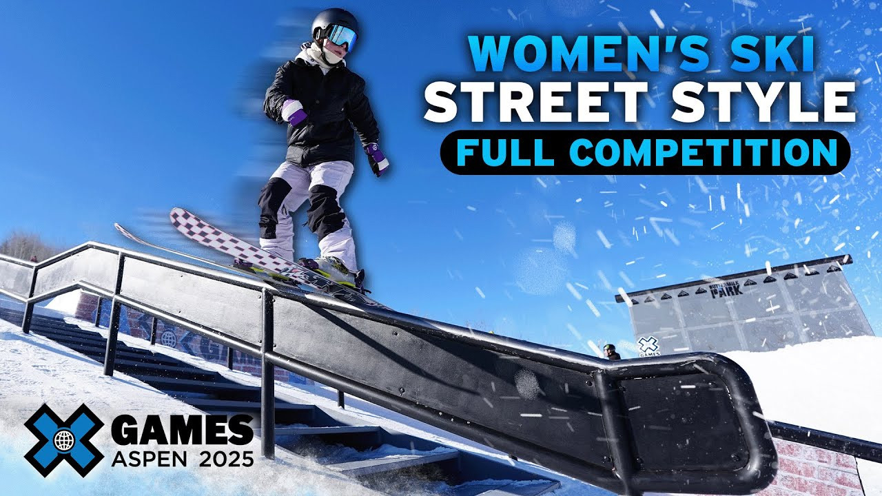 Watch the full Women’s Ski Street Style event from X Games Aspen 2025! <br /><br />How medal event is judged:<br />1 heat of 16 athletes competing with two :45 second runs each. Best run counts, scored 1-100. If an athlete falls during their run, the clock buzzer will sound and the run is over. Top 8 athletes from the elimination will advance to the final. Judges will score competitors throughout the contest.<br /><br />HOW TO WATCH<br />Join us for the ultimate celebration of action sports! For the full X Games Aspen 2025 schedule, click here: xgames.com/howtowatch <br /><br />#XGames #XGamesAspen #skiing #XGamesAspen2025<br /><br />____<br /><br />X Games — your destination for all things action sports, music, lifestyle and everything in between. <br /><br />Visit our official homepage at http://xgames.com for more coverage and highlights.<br /><br />SUBSCRIBE: https://www.youtube.com/XGames<br /><br />Check us on Social @XGames:<br />Instagram ► https://instagram.com/xgames<br />TikTok ► https://www.tiktok.com/@XGames<br />Twitter ► https://twitter.com/xgames<br />Facebook ► https://facebook.com/XGames<br />Twitch ► https://www.twitch.tv/xgames<br />Snapchat ► @xgames<br />Text Us! ► (772) 494-2637<br /><br />Thanks for watching #XGames!