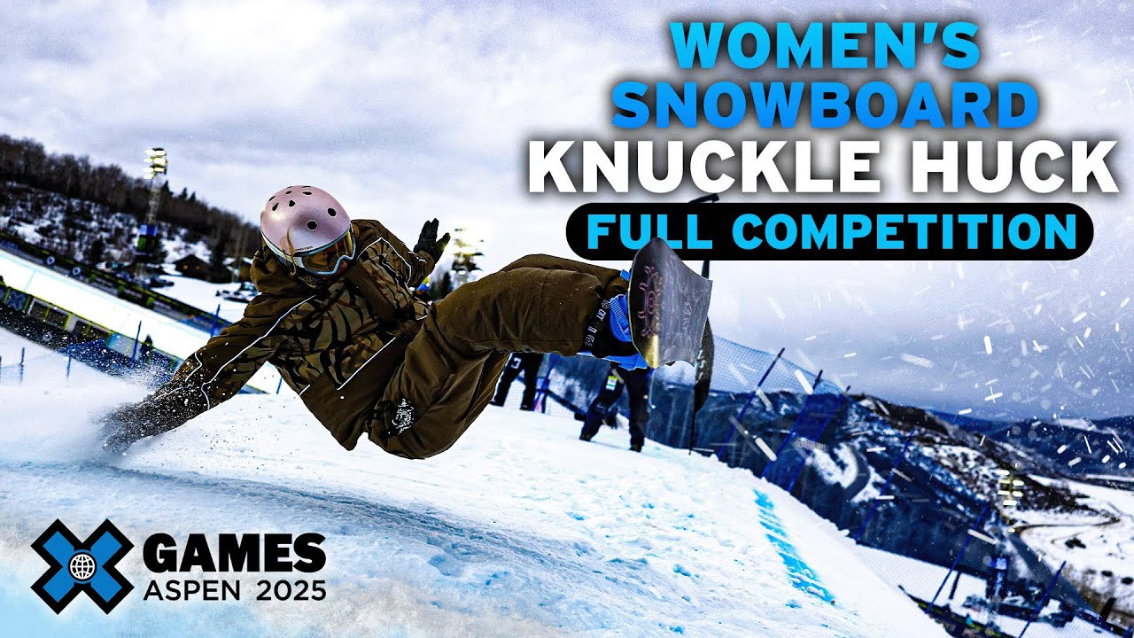 Watch the full Women’s Snowboard Knuckle Huck event from X Games Aspen 2025! <br /><br />The Knuckle Huck discipline uses the same course as the Big Air jump, however instead of hitting the jump, athletes utilize the rollover or “knuckle” to throw their most stylish tricks. The men’s and women’s final will be a 20-minute jam session where athletes take as many runs as possible and will be ranked based on overall impression.<br /><br />Knuckle Huck is judged on execution and difficulty of maneuvers, variety, progression of attempt, originality and style.<br /><br />Rules at a Glance:<br />1 heat of 8 athletes<br />20 minute Jam Session<br />As many runs as time permits<br />Score based on overall impression<br /><br /><br />HOW TO WATCH<br />Join us for the ultimate celebration of action sports! For the full X Games Aspen 2025 schedule, click here: xgames.com/howtowatch <br /><br />#XGames #XGamesAspen #snowboarding #XGamesAspen2025____<br /><br />X Games — your destination for all things action sports, music, lifestyle and everything in between. <br /><br />Visit our official homepage at http://xgames.com for more coverage and highlights.<br /><br />SUBSCRIBE: https://www.youtube.com/XGames<br /><br />Check us on Social @XGames:<br />Instagram ► https://instagram.com/xgames<br />TikTok ► https://www.tiktok.com/@XGames<br />Twitter ► https://twitter.com/xgames<br />Facebook ► https://facebook.com/XGames<br />Twitch ► https://www.twitch.tv/xgames<br />Snapchat ► @xgames<br />Text Us! ► (772) 494-2637<br /><br />Thanks for watching #XGames!