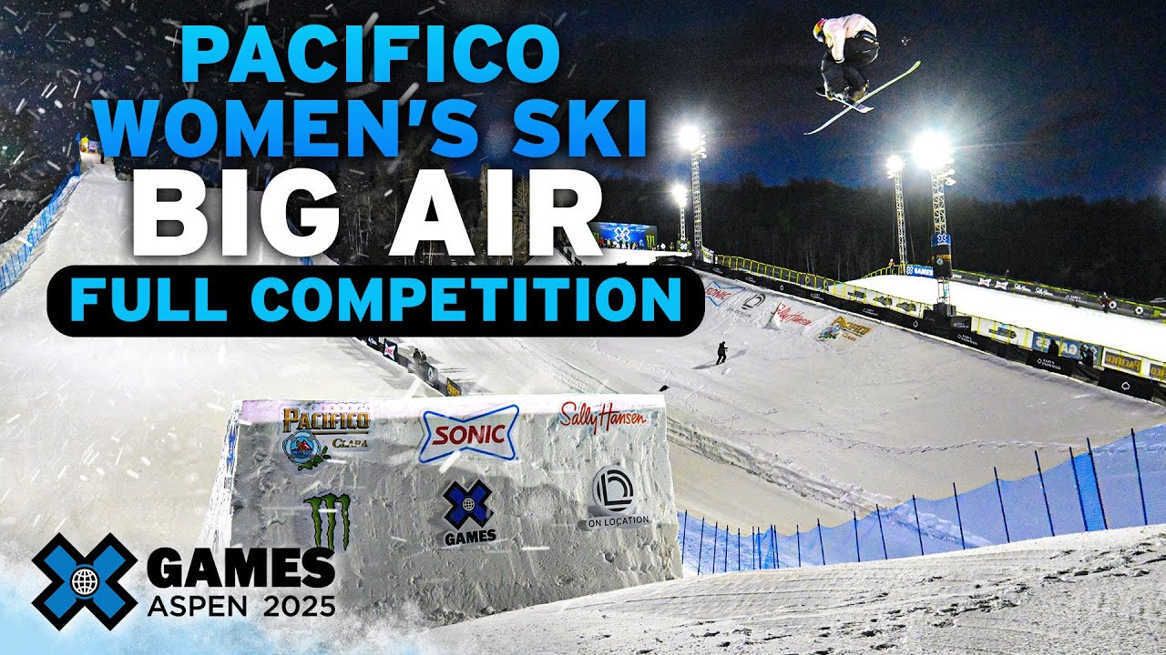 Watch the full Pacifico Women’s Ski Big Air event from X Games Aspen 2025! <br /><br />How medal event is judged:<br />1 heat of 16 athletes competing with two :45 second runs each. Best run counts, scored 1-100. If an athlete falls during their run, the clock buzzer will sound and the run is over. Top 8 athletes from the elimination will advance to the final. Judges will score competitors throughout the contest.<br /><br />HOW TO WATCH<br />Join us for the ultimate celebration of action sports! For the full X Games Aspen 2025 schedule, click here: xgames.com/howtowatch <br /><br />#XGames #XGamesAspen #skiing #XGamesAspen2025<br /><br />-----<br /><br />X Games — your destination for all things action sports, music, lifestyle and everything in between. <br /><br />Visit our official homepage at http://xgames.com for more coverage and highlights.<br /><br />SUBSCRIBE: https://www.youtube.com/XGames<br /><br />Check us on Social @XGames:<br />Instagram ► https://instagram.com/xgames<br />TikTok ► https://www.tiktok.com/@XGames<br />Twitter ► https://twitter.com/xgames<br />Facebook ► https://facebook.com/XGames<br />Twitch ► https://www.twitch.tv/xgames<br />Snapchat ► @xgames<br />Text Us! ► (772) 494-2637<br /><br />Thanks for watching #XGames!