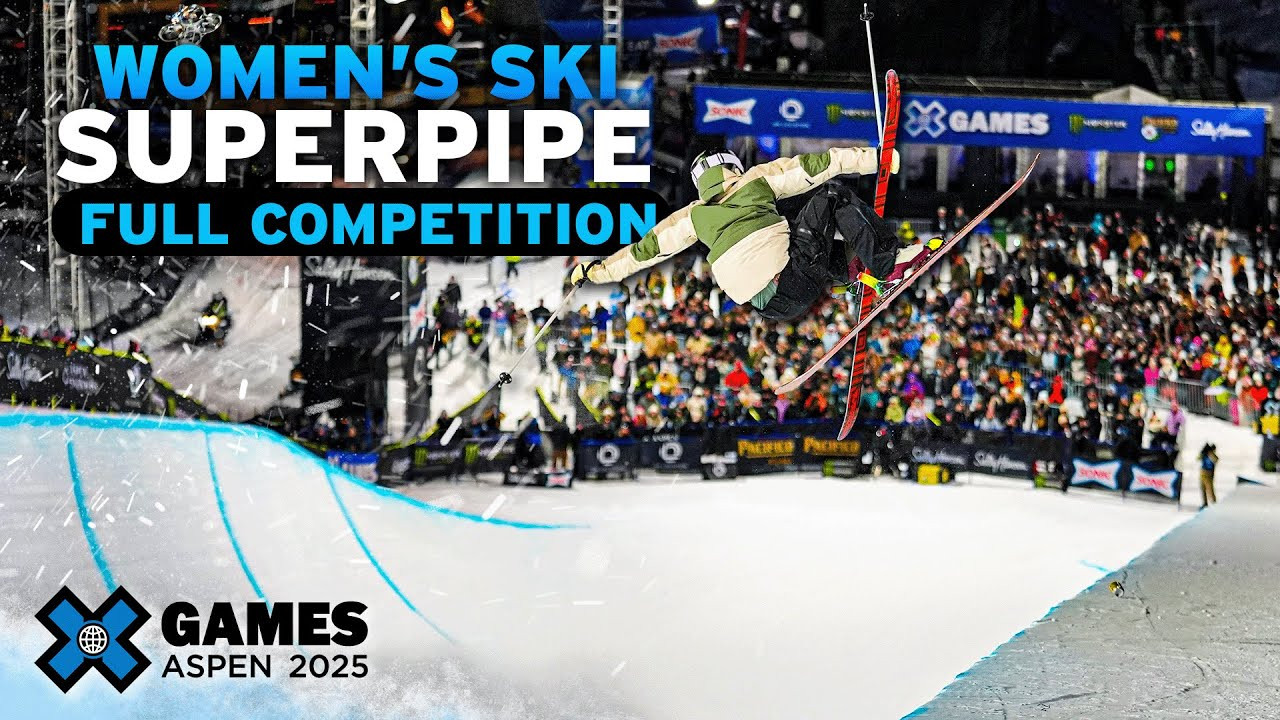Watch the full Monster Energy Women’s Ski SuperPipe event from X Games Aspen 2025! <br /><br />How medal event is judged:<br />1 heat of 16 athletes competing with two :45 second runs each. Best run counts, scored 1-100. If an athlete falls during their run, the clock buzzer will sound and the run is over. Top 8 athletes from the elimination will advance to the final. Judges will score competitors throughout the contest.<br /><br />HOW TO WATCH<br />Join us for the ultimate celebration of action sports! For the full X Games Aspen 2025 schedule, click here: xgames.com/howtowatch <br /><br />#XGames #XGamesAspen #skiing #XGamesAspen2025<br /><br />____<br /><br />X Games — your destination for all things action sports, music, lifestyle and everything in between. <br /><br />Visit our official homepage at http://xgames.com for more coverage and highlights.<br /><br />SUBSCRIBE: https://www.youtube.com/XGames<br /><br />Check us on Social @XGames:<br />Instagram ► https://instagram.com/xgames<br />TikTok ► https://www.tiktok.com/@XGames<br />Twitter ► https://twitter.com/xgames<br />Facebook ► https://facebook.com/XGames<br />Twitch ► https://www.twitch.tv/xgames<br />Snapchat ► @xgames<br />Text Us! ► (772) 494-2637<br /><br />Thanks for watching #XGames!