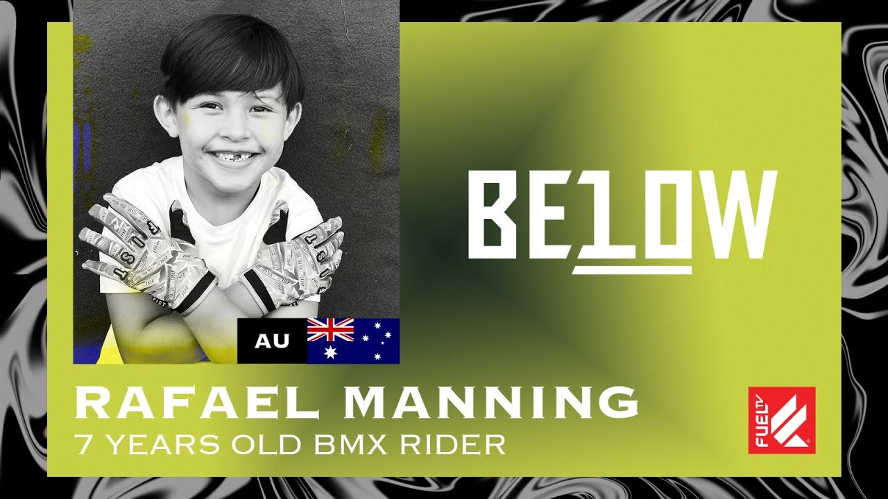 🩸GET READY, NEW BLOOD IS TAKING OVER! THE KIDS ARE ON COMMAND FROM NOW ON!🩸<br />BELOW 10 brings the young talents under 10 year old, from all around the world to you!<br /><br />Yes, we have another Freestyle BMX rider on BELOW 10! Rafael Manning it’s his name and his a 7-year-old , from Australia.<br />Rafael’s biggest inspiration is Josh Dove “because of the height he gets, the speed and the style”!<br /><br />And for you? What rider inspires you the most?<br /><br />Every Tuesday and Saturday a new episode premieres on our Youtube channel.<br /><br />STAY TUNED!📺<br /><br />Know where we are https://fuel.tv/find-us/<br /><br />#fueltv #actionsports #below10 #youngbloods