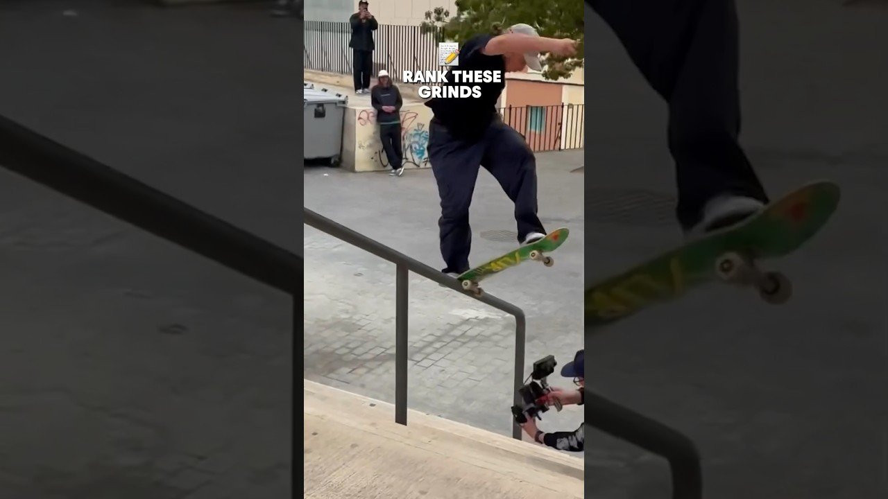 Jamie Foy rattling through his handrail warm up checklist while on a New Balance trip in Spain! #skateboarding