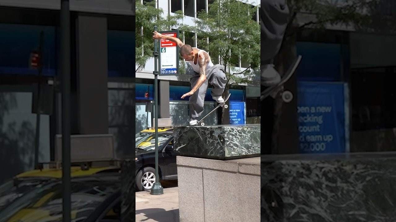 That's how you end a video part! TJ Rogers Switch Backside Noseblunt from his Welcome to SK8MAFIA part! #skateboarding