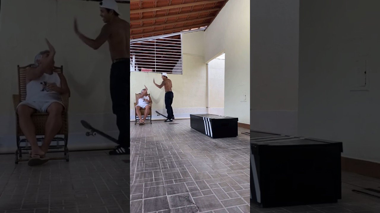 Felipe Gustavo remix edit from the grind box his Dad made him back in Brazil! #skateboarding