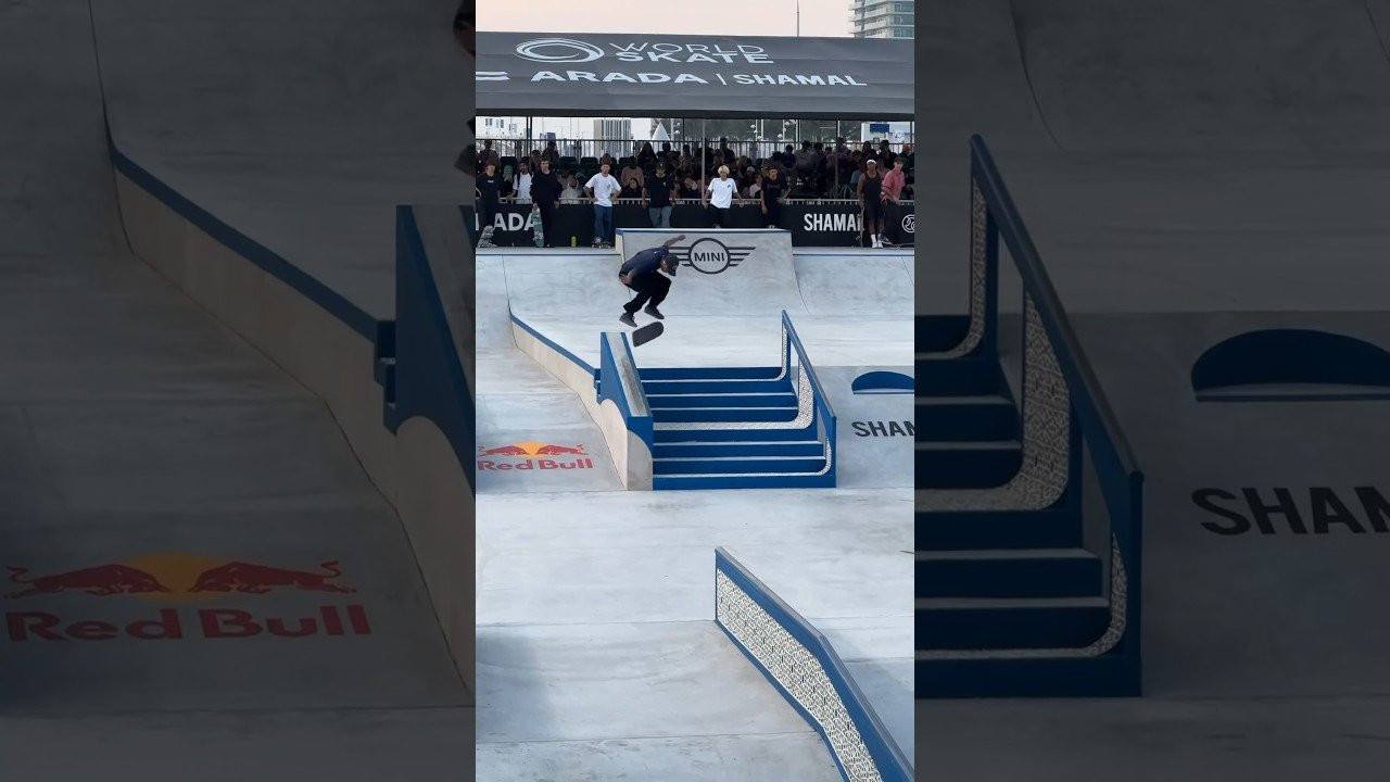 😳 Dubai Men's Street Qualifiers went down today! Over 120 skaters battled it out with only the top 29 advancing to meet the pre-seeded skaters in Friday's Quarterfinal. Check our IG stories for more and watch the Finals live this Sunday on Red Bull TV! 📺 #skateboarding
