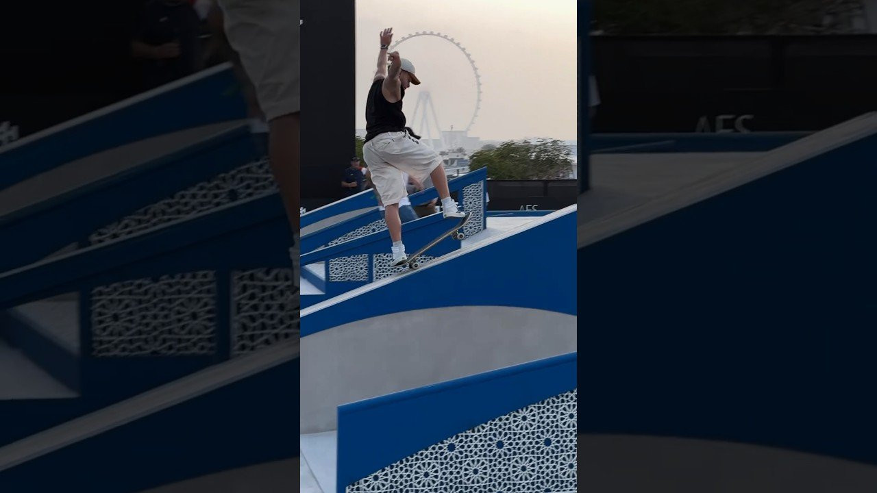 💥 World Skate Dubai Street Men's practice day two! Everyone was figuring out their runs for tomorrow's Qualifiers. Top 29 advance to join the pre-seeded skaters in Fridays Quarterfinal. Stay tuned to our Ig Stories for more coverage! #skateboarding