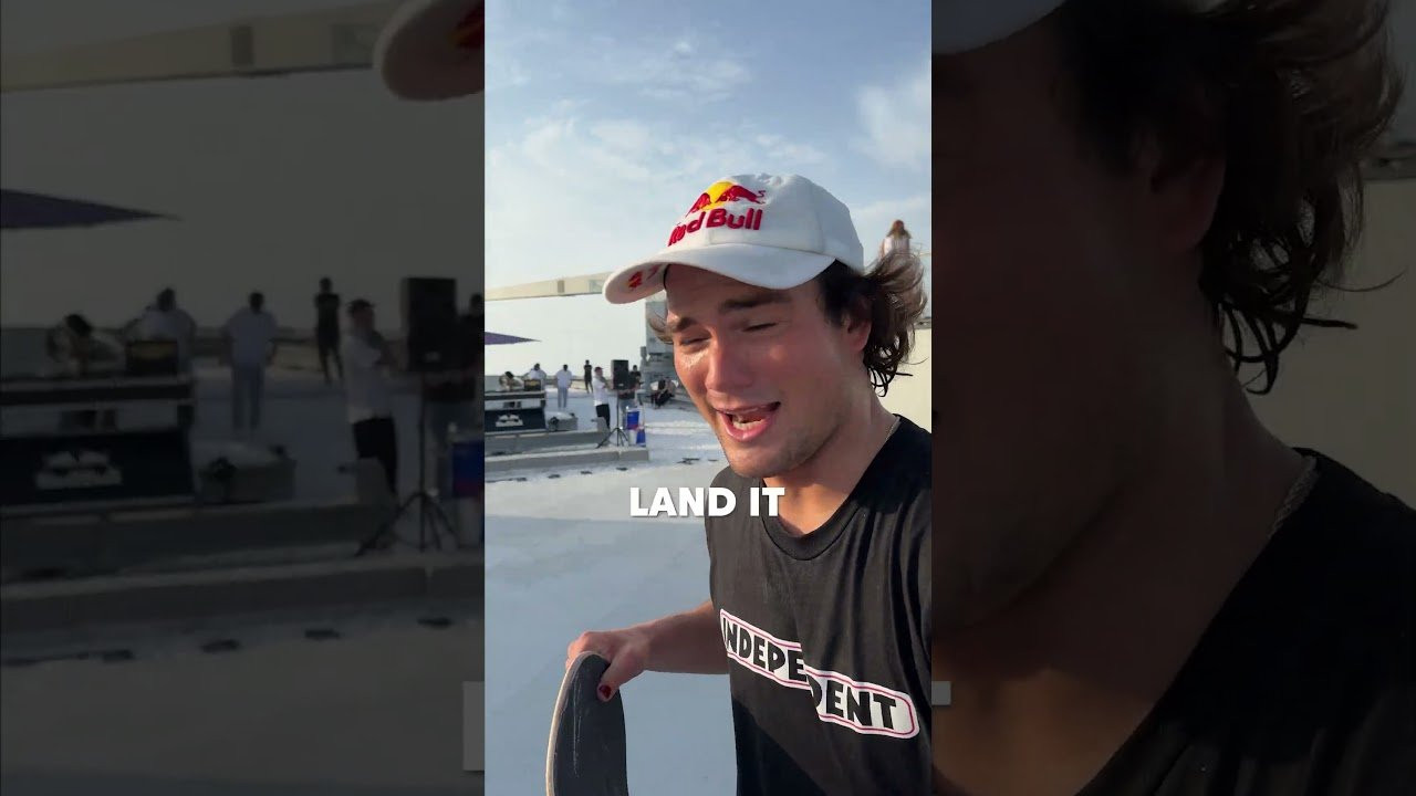 @AlexSorgente got rewarded for the commitment 💪<br /><br />#skateboard #skate #skyline #redbull #givesyouwiiings