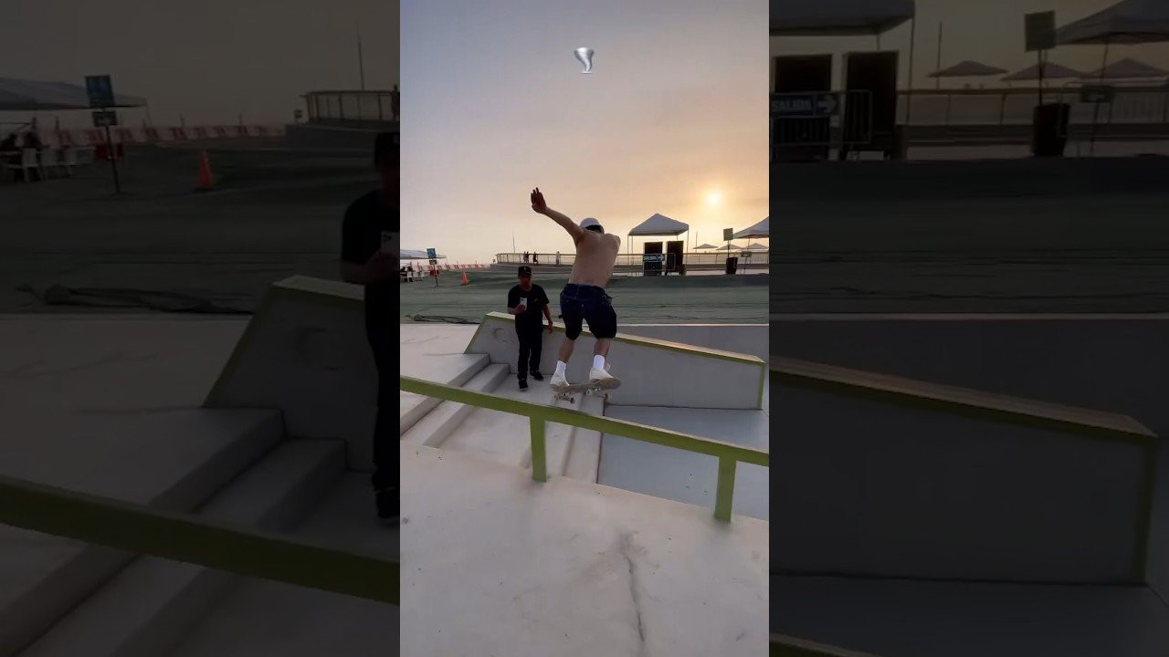 Angelo Caro is ready for contest season! First event of World Skate 2024 is in Dubai in a couple weeks and it will be an important stop since only the top 44 will advance to the next event! #skateboarding