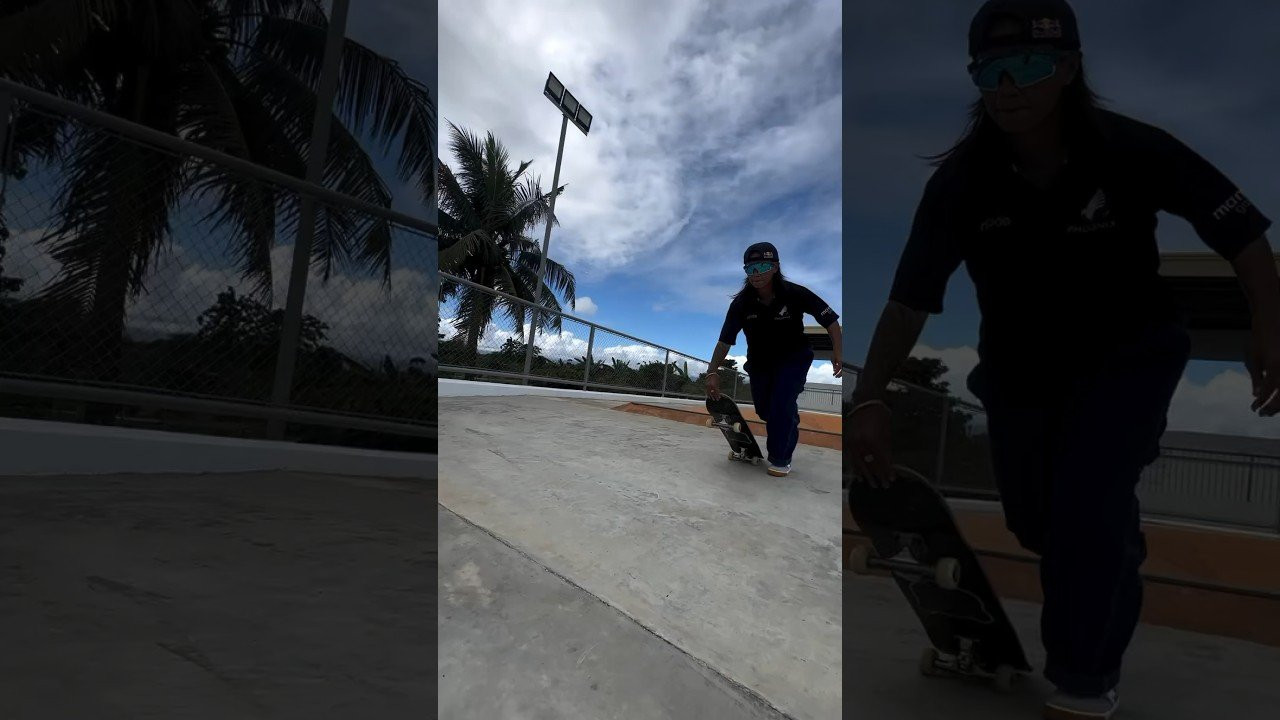 Margie Didal with a no-push line direct to your screen all the way from the Philippines! #skateboarding