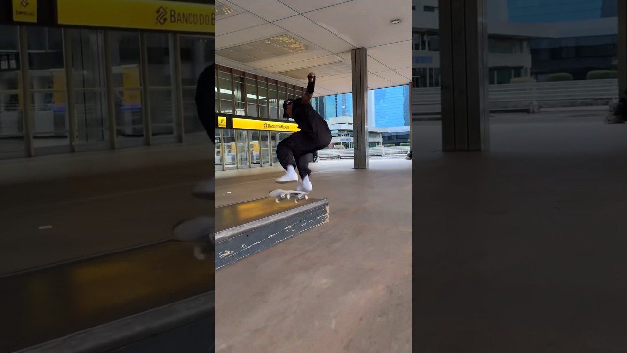 Felipe Gustavo clean and serene three-piece line back at home in Brazil! #skateboarding