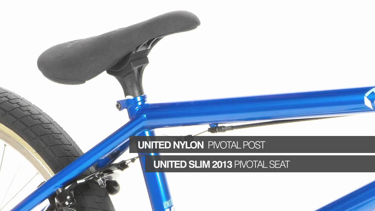 For more info visit: http://unitedbikeco.com/products/2013-kl40-pro-complete-bike/<br /><br />Top Tube Length 21 in<br />Frame Geometry HT: 74.5° / CS: 13.75 in / BB: 11.5 in / SO: 8.75 in<br />Material 100% 4130 Japanese seamless cromo<br />Headtube Integrated<br />Dropouts 6mm thick 4130 cromo, 14mm slots, built in chain tensioner<br />Brake Mounts Removable 990 pivots & guides<br />Fork Legs Tapered, slim, 4130 cromo<br />Steerer Integrated race, 4130 cromo<br />Fork Dropouts 5mm thick cromo, machined holes, 10mm slots<br />Handlebars 4130 cromo H: 8.75 in x W: 29 in<br />Grips United 2013 flangeless w/nylon push in end<br />Headset United sealed bearing integrated<br />Stem United full cnc alloy top load<br />Lever Alloy<br />Brake Tektro 990<br />Cranks 2pc slimline heat treated tubular cromo, 48 spline, 175mm<br />BB United sealed bearing mid<br />Sprocket United alloy 3d cnc, 25t<br />Pedals Duo 'Resilite'<br />Chain Taya 410, Black<br />Rear Rim Double wall, alloy, 36h, polished<br />Front Rim Double wall, alloy, 36h, aero design, polished<br />Rear Hub 36h, sealed bearing alloy cassette, 14mm female axle<br />Driver 9t, 4 pawl, sealed bearing, ultra loud mech<br />Front Hub 36h, alloy, sealed bearing, female axle<br />Rear Tyre United Direct 20 x 2.1, 110 psi<br />Front Tyre United Swerve 20 x 2.25, 110 psi<br />Seat United 2013 Pivotal slim microfibre<br />Seat Post United nylon pivotal<br />Seat Clamp Invest cast integrated with frame<br />Weight 23.3 lbs / 11.02 kg<br />Colours High Gloss Blue/Polished & Flat Black/Polished