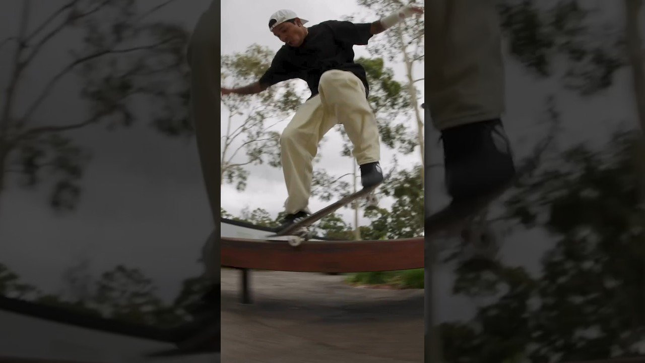 Felipe Gustavo, butter-smooth 5-trick line, Red Bull Drop-In Tour. Sydney, Australia, October 2023. #skateboarding