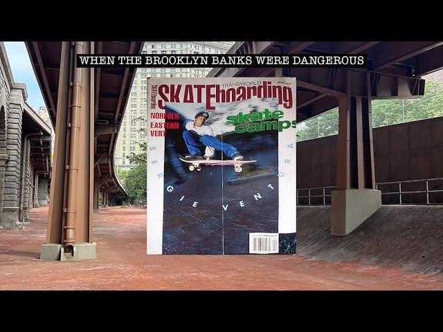 Now that the Big Banks are back open to the public and kept clean and safe by the New York City Parks Department, we wanted to hear from the OGs about the good old days. First in this series is NYC OG Bruno Musso. Liston on Apple Podcasts: https://podcasts.apple.com/us/podcast/when-the-brooklyn-banks-were-dangerous-ep-1-bruno-musso/id1726969423?i=1000713320463<br />or on Spotify: https://open.spotify.com/episode/4MAgYtiDRGdNwl48aMLYlF?si=8f6b89197432447d<br />All images are from FULL BLEED and TWS. https://fullbleednyc.com/<br />Footage from 411VM and Marino's Episodes: https://www.youtube.com/watch?v=6d4d-LegLW8<br />Intro & interview by Blair Alley https://www.instagram.com/blair.alley/<br />Jamal Simmons is on the cover in 1991. Jahmal Williams has the Banks photo with the gold shirt. <br />https://shop.skateboarding.com/products/tws-circles-crew-t-shirt