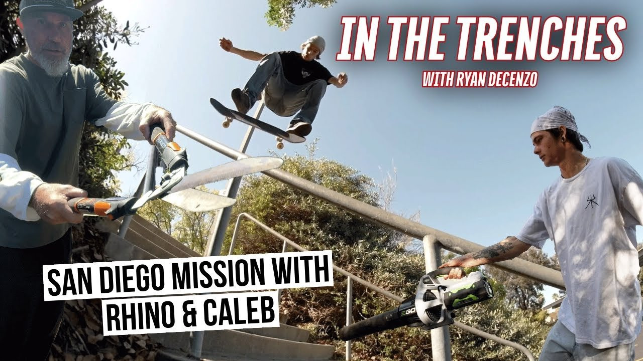 Ryan Decenzo & Caleb Aldorasi head down to San Diego to link up with Rhino. Watch the crew hit the streets and stack cleeeeps! #skateboarding #skate #skateboardingisfun #2centsskateboards #InTheTrenches #RyanDecenzo #2centsskate<br />. <br />.<br />.<br />WEBSITE<br />https://www.2centsskateboards.com<br /><br />INSTAGRAM<br />https://www.instagram.com/2centsskate/