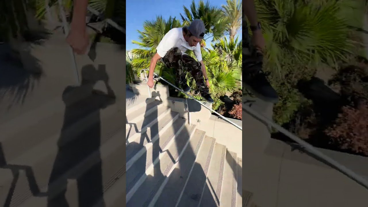 360 FLIP - 10 STAIR - #ryandecenzo skateboarding #skateboard #skateordie #skate #shorts #ryandecenzo