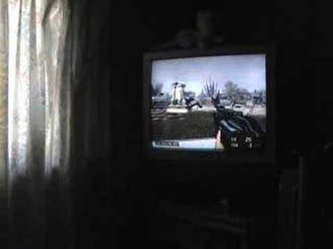 She just bought herself a PS3. This is a couple minutes of her playing some midpoint missions of Resistance. She just wanted to get to the next checkpoint so she could save and quit, but there was a boss battle in the way.