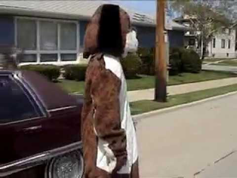 this is a project from a few years ago that i did for a class at uw milwaukee. its a shot for shot replication of the intro by spike jonze in the 1997 girl video 'mouse'. the guys in the vid [my brother and our friend] worked in a a pet store where they found the suit in the stockroom. adam started skating around in it which instantly reminded me of the mouse intro i had always loved. the fact that adam also had a moped sealed the deal, we had to make our own mouse intro. i thought it would be a fun challenge to try to make mine as close as possible to spike's. since i was making it for a video class, my teacher wanted me to change something - which i guess was a good idea. the differences are that its on video instead of film, and rather than having the dog get kicked out of street spots, we had him go to the skatepark. shot in racine, wi.