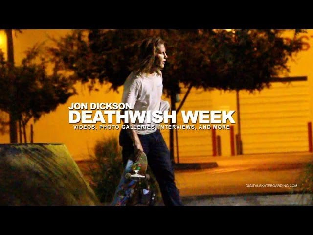 Newest Deathwish Pro Jon Dickson welcomes you to Day 3 of Deathwish Week here at Digital Skateboarding. Check out this guys style and take notes! <br />Dirtyklips,<br /><br />Check out his part in THE DEATHWISH VIDEO <br />Buy Now on iTunes or in your local shop:<br />https://itunes.apple.com/us/movie/deathwish-video-deathwish/id635160589<br /><br />See Day 1 with Lizard<br />http://digitalskateboarding.com/2013/04/the-deathwish-video-week-lizard-king-day-1-digital-skateboarding/<br /><br />See Day 2 with Moose<br />http://digitalskateboarding.com/2013/04/the-deathwish-video-week-moose-day-2-digital-skateboarding/<br /><br />http://digitalskateboarding.com<br />@skateboarding