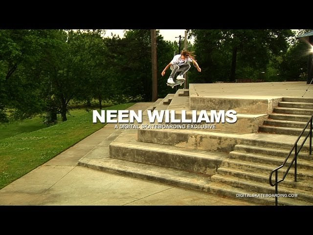 Neen Williams with a text book FS Pop Shuv down the ol ATL 5 Block.<br />Be sure to check out Neen's part in The Deathwish Video.<br />Dirtyklips<br /><br />http://digitalskateboarding.com<br />@skateboarding<br />@dirtyklips<br /><br />http://www.dirtyklips.com