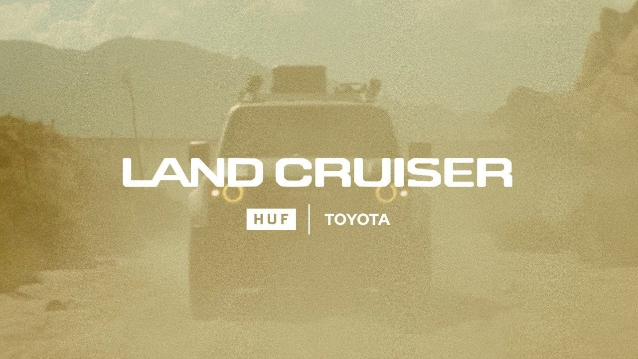 Off-road legends. HUF x Toyota Land Cruiser drops Friday, 8/23 at https://hufworldwide.com.