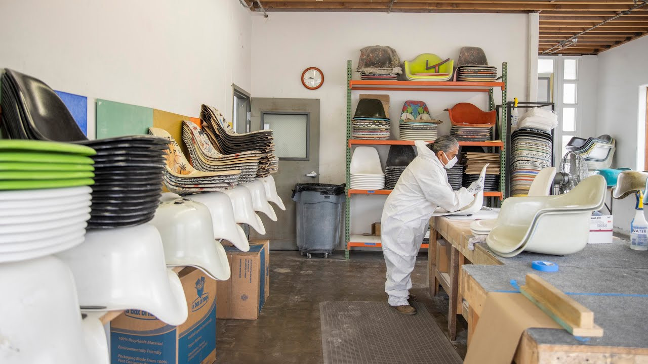 Introducing the HUF x Modernica Plantlife Shell Dowel Chair. A special 420 release with our friends at Modernica. The Fiberglass Shell Chair is crafted by hand, one-by-one, in Modernica's Los Angeles factory and has become one of the most important and recognizable designs of the twentieth century. <br /><br />The HUF x Modernica Plantlife Shell Dowel Chair and Base Table release April 20, 2021 exclusively at www.hufworldwide.com for a limited time.