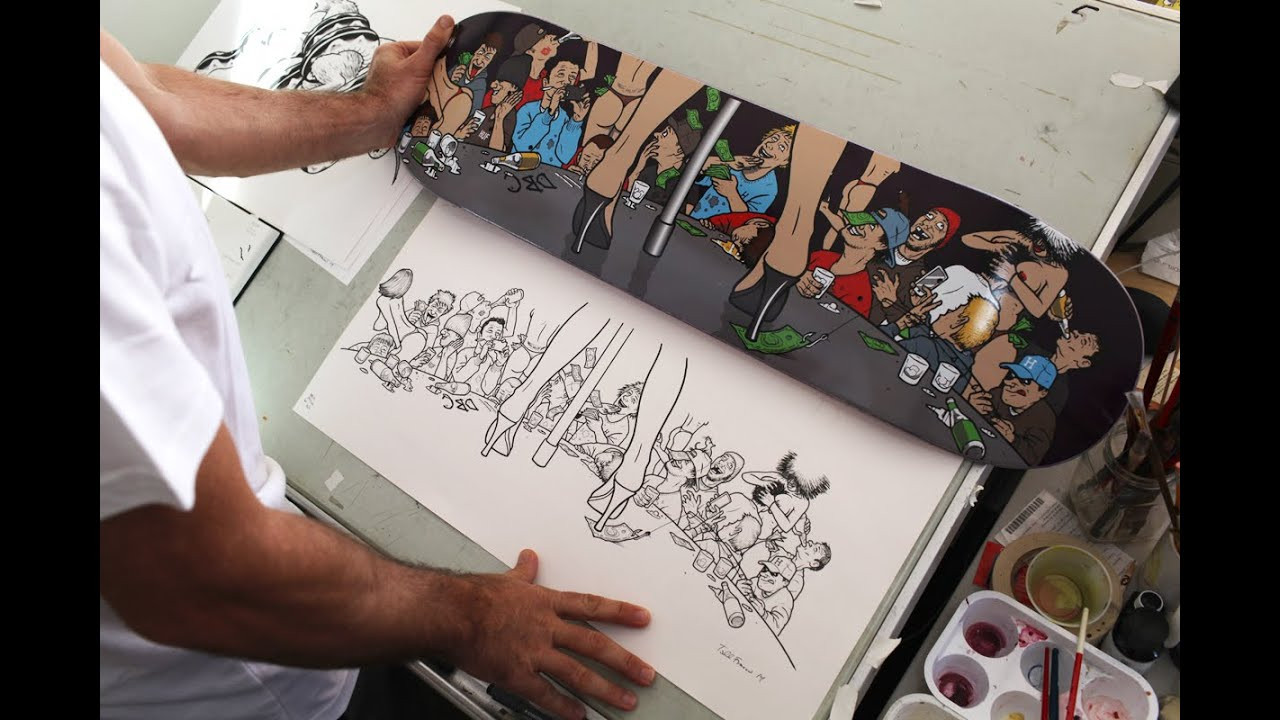 HUF x Todd Francis Collaboration | HUF partners up with American artist and long-time friend of the brand, Todd Francis, on a limited-edition collaboration for Spring 2015 consisting of co-branded tees, hats, and a skateboard deck. <br /><br />Born and raised in Los Angeles, Todd has created memorable and iconic skateboard graphics over the last two decades for a number of companies including Antihero Skateboards—for which he created the iconic Eagle logo—and has partnered on signature design projects with many respected brands. His work combines often-bleak humor with environmental and political themes, using a variety of media to convey his message.<br /><br />The HUF x Todd Francis Collaboration is now available at our HUF online store and at HUF retailers worldwide.<br /><br />www.hufworldwide.com<br />www.store.hufworldwide.com<br />www.toddfrancis.com<br /><br />Video: Su Young Choi<br /><br />Music: Chris Hess (Swimm)