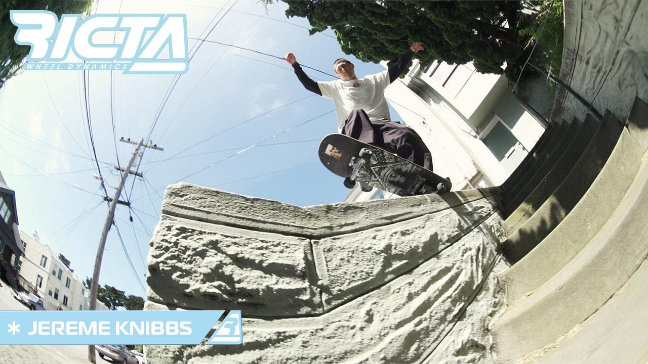 Jereme Knibbs rides the 54mm, 92a Clouds through San Francisco on a wide range of crusty terrain!<br /><br />Filmed By:<br /> Israel Garcia II (https://www.instagram.com/izzybusybones/?hl=en)<br />Sean Cagney (https://www.instagram.com/bigpiffisland/?hl=en)<br />Edited By: <br /> Israel Garcia II (https://www.instagram.com/izzybusybones/?hl=en)<br /><br />FOLLOW Ricta Wheels on:<br />Shop: https://nhsskatedirect.com/pages/ricta-wheels<br />Our site: http://rictawheels.com/​<br />Facebook: https://www.facebook.com/rictawheels/​<br />Instagram: https://www.instagram.com/rictawheels/​<br /><br />⚡️ Welcome to Ricta the Center for Wheel Dynamics ⚡️ <br />Top scientist in the world create the best skateboard wheel technology. Proven the fastest and most durable urethane in skateboarding. Designed for speed and a smooth ride.