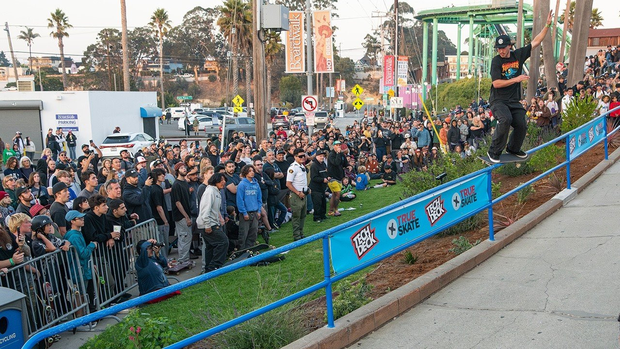 To kick off the celebration of 40 years of the Screaming Hand, we are taking a look back at our Santa Cruz 50th party from 2023! Join us as we revisit the day's most memorable moments and celebrate fifty years of skate history from the beginning, til the end. What was your favorite clip of the day? Let us know in the comments below!<br /><br />00:00 Boardwalk Hype<br />00:26 Intro by Dressen<br />01:17 Seacliff Skatepark<br />07:12 Mike Fox Skatepark<br />11:56 Highest Ollie Contest<br />14:21 Mega Rail Session<br /><br />Hit up our US Dealer Locator to find a shop near you!<br />https://santacruzskateboards.com/dealers<br /><br />See the latest at our official store 🏁 <br />https://nhsskatedirect.com/pages/santa-cruz-skateboards<br /><br />Santa Cruz Skateboards, located in Santa Cruz California, was established in 1973 by then owners, Richard Novak, Doug Haut and Jay Shuirman who founded NHS Inc. Santa Cruz Skateboards has long been revered as one of the original skateboard companies that has not only survived over the years, but contributed to the innovation and modernization of skateboards and skateboarding. From the beginning, 'TIL THE END. <br /><br />Santa Cruz Skateboards Team: Blake Johnson, Devin Flynn, Emmanuel Guzman, Eric Dressen, Erick Winkowski, Fabiana Delfino, Henry Gartland, Jake Wooten, Jereme Knibbs, Justin Sommer, Keet Oldenbeuving, Kevin Braun, Rob Pace, Ron Whaley, Maurio McCoy, Phoenix Sinnerton, Steve Alba, Tom Asta, Tom Knox & Yndiara Asp <br /><br />Visit The Henry Gartland Foundation 💜<br />https://www.thehenrygartlandfoundation.org<br />Check us out on TikTok!<br />https://vm.tiktok.com/Jeh8UyK/<br />Learn more about Santa Cruz Skateboards at: <br />http://santacruzskateboards.com/<br />Follow Santa Cruz Skateboards on Instagram!<br />https://instagram.com/santacruzskateboards<br />Follow Santa Cruz on Twitter!<br />https://twitter.com/santacruzskate<br />'Like' Santa Cruz Skateboards on Facebook!<br />https://www.facebook.com/Santacruzskateboards