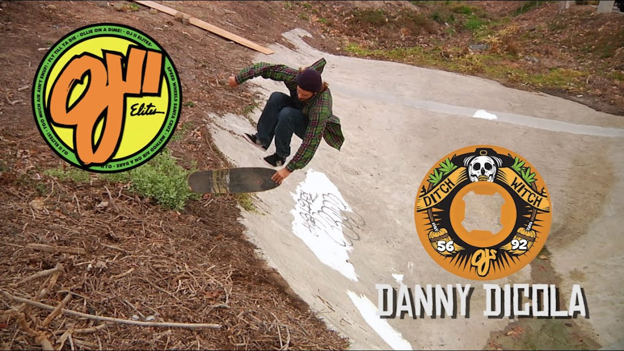 When it comes to skating a rugged spot, OJ Wheels has your back. In our never ending quest to rip-ride all crust, we've introduced a new size to our Ditch Witch family... In this clip for the Juice, Danny Dicola lurks around his neighborhood destroying a variety of crusty spots for the new Ditch Witch color-way and size. Don't bring a knife to a gun fight. Strap some Ditch Witch wheels to your skateboard and blaze all terrains. <br /><br />New Ditch Witch Wheel: 56mm, 92a.<br /><br />OJWheels.com
