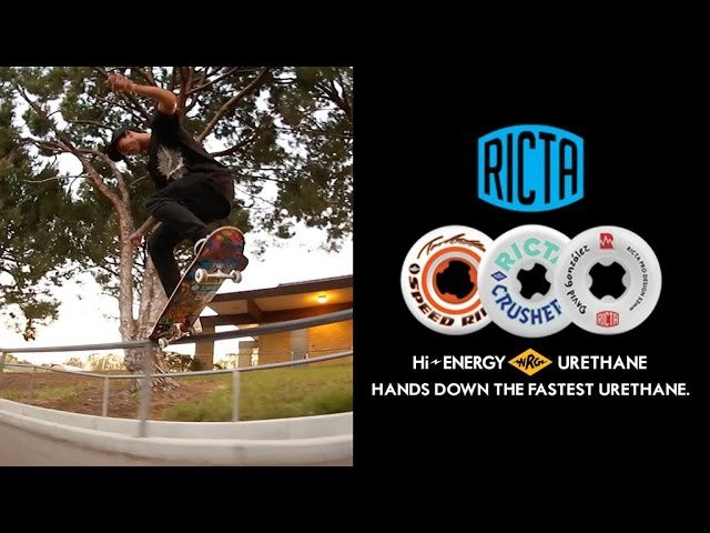 Ricta's NRG formula is the fastest urethane in skateboarding! <br />Proven in the laboratory and backed up with testimonials from professional skaters Brandon Westgate, Caswell Berry, Cairo Foster, Tom Asta and Nyjah Huston.<br />Ricta NRG-Hi Energy Urethane.<br /><br />MUSIC:<br />The Local Group<br />“Kraut”<br />www.soundcloud.com/thelocalgroupmusic