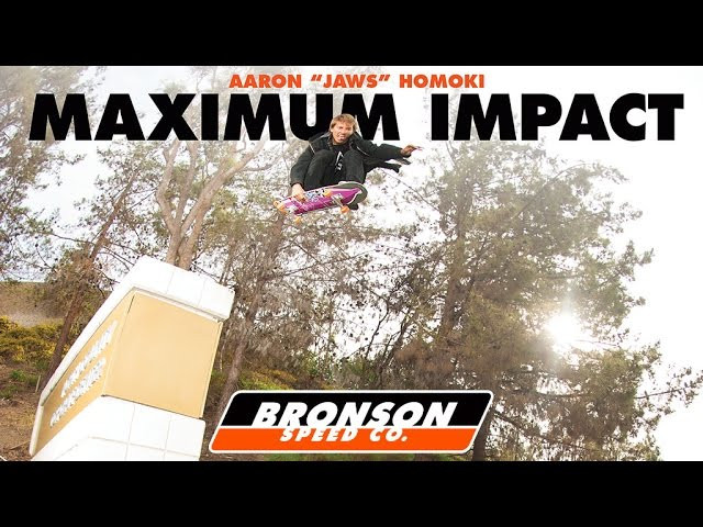 Bronson Speed Co. delivers a "Max Impact Cage Design." Super strong, non-distortion glass filled nylon cage that keeps bearing balls precision spaced and oil circulating. Aaron "JAWS" Homoki takes maximum impact to another level!<br /><br />BronsonSpeedCo.com<br /><br />@bronsonspeedco<br />@aaronjawshomoki<br /><br />SUBSCRIBE to the First Video Mag In Skateboarding!<br />http://bitly.com/SubscribeToStrangeNotes<br /><br />Stay Social!<br />https://www.facebook.com/strangenotes87<br />https://twitter.com/strangenotes<br />http://instagram.com/strangenotes
