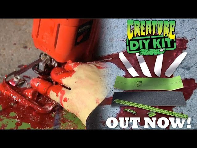Creature Skateboards Safety Council brings to you a video of what not to do when shaping you DIY Kit.