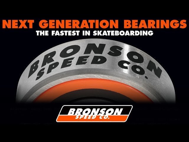 From Factory Fresh Quality, Lab Tested Results, and Team Rider Approval, Bronson Speed Co. Bearings are The Fastest Bearings in Skateboarding. <br />Watch how Bronson Speed Co. Bearings are made, see the comparison against our competitor, and listen to Next Generation Testimonials.<br /><br />Learn more about Next Generation Bearings at:<br />http://bronsonspeedco.com/<br /><br />Follow us on Instagram: https://instagram.com/bronsonspeedco/<br />Follow us on Twitter: https://twitter.com/bronsonspeedco<br />Like us on Facebook: https://www.facebook.com/BronsonSpeedCo/<br />Follow us on Snapchat: 'bronsonspeedco'