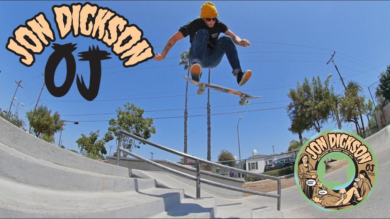 Jon Dickson has a new pro model out for OJ Wheels, and it is anything but PG-13. Let's just say that ol' Jesus Christ wouldn't be stoked seeing his mother depicted that way... In this clip, kick it with Dickson in the LBC as he rips his local park and talks about his new pro "Sorry" wheel for OJ aka, the "Holy Abortion". At least it promotes safe sex. You'll say we're going to hell, we'll say we already knew that.<br /><br />Jon Dickson's New Model by OJ Wheels: "Sorry" EZ-Edge 53mm, 101a.<br /><br />Filmed by: Lannie Rhoades (@justsomedude)<br /><br />#FuckWithTheJuice / OJwheels.com<br /><br />Follow us:<br />Instagram: @strangenotes / @smokeeyes<br />Facebook: facebook.com/strangenotes87<br />Twitter: @strangenotes