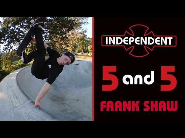 Frank Shaw talks Portland, The Northwest and Strip Clubs while throwing out a few tricks at the Bingen Skatepark in this episode of Indy's 5 & 5.<br /><br />@frankshaw_<br /><br />Filmed/Edited: @dafnoah<br /><br />Music:<br />Cheap Time<br />"Glitter and Gold"<br /><br />@IndependentTrucks<br /><br />Ride The Best and Subscribe to Independent Trucks!<br /><br />YouTube: http://bitly.com/IndyYouTube<br />Facebook: https://www.facebook.com/IndependentT...<br />Instagram: https://instagram.com/independenttrucks/<br />Twitter: https://twitter.com/indy_trucks