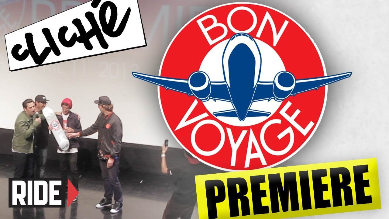 Erica Yary takes you into the global premiere of Cliché skateboard's new video, Bon Voyage. Featuring Daniel Espinoza, Joey Brezinski, Giovanni Reda, Pete Eldridge, Sammy Winter, Jeremie Daclin, Bryan Herman, Beagle, Dustin Dollin, and many more.<br /><br />SUBSCRIBE to RIDE: http://bit.ly/HZ9Dau<br />Like RIDE on FACEBOOK: http://facebook.com/ridechannel<br />Follow RIDE on INSTAGRAM: http://instagram.com/ridechannel<br />Follow RIDE on TWITTER: http://twitter.com/ridechannel