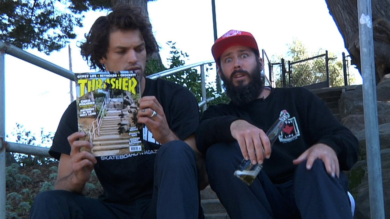 Brophy and Eldridge visit the site of Jack Fardell's gnarly grind on the May '15 cover to flip through the mag.<br /><br />Keep up with Thrasher Magazine here:<br />http://www.thrashermagazine.com<br />http://www.facebook.com/thrashermagazine<br />http://www.instagram.com/thrashermag<br />http://www.twitter.com/thrashermag