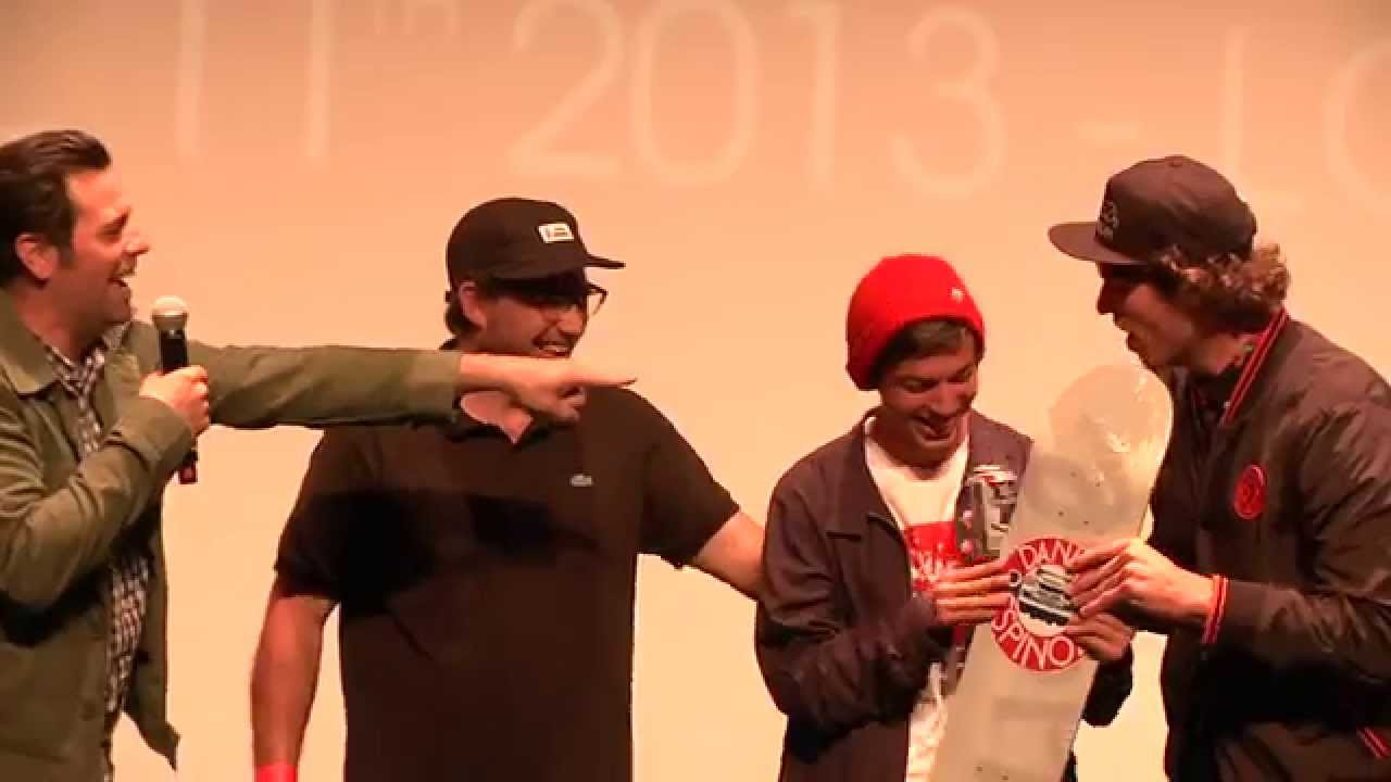 Check the footage from the night in Hollywood. Reda's speech in full, reactions from fellow skateboarders & Daniel Espinoza's pro board surprise!<br /><br />Filmed by Socrates Leal<br />Editing by Arnaud Chentil<br /><br />Buy Bon Voyage from your local skateshop or on iTunes:<br />http://bit.ly/itunes-bonvoyage