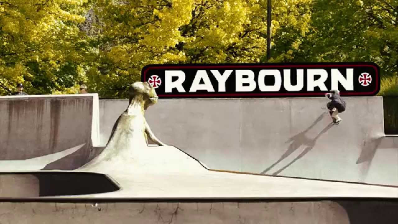 Independent Trucks Team Pro Ben Raybourn throws one up and over T Rex at Tigard, Oregon for his most recent Indy ad.