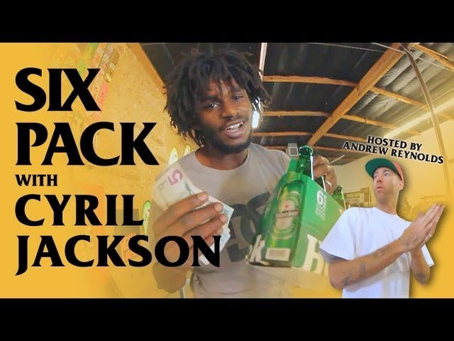 A very appreciative Cyril Jackson performs 6 tricks for a 6 pack and $35 in this Six Pack for Independent Trucks and Strangenotes. Hosted by Andrew Reynolds himself! The Boss does a hell of a good Rhino impersonation. That varial flip doe!