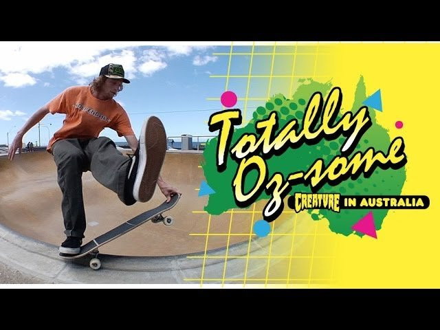 The Creature Fiends and friends get fully pitted in a bevy of bowls down under. Featuring Creature team riders: Darren Navarrette, Willis Kimbel, Al Partenen, Chris Russell and friends: Josh Borden and Bugs Fardell. The Creature Totally OZsome Australia Tour brought to you by Creature Skateboards and Strange Notes.<br /><br />http://creatureskateboards.com